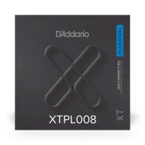 D'Addario XTPL008 XT Plain Steel Ball End Single String, .008