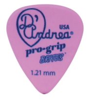 D'Andrea Pro-Grip Brites Guitar Pick 1.21mm, Pink/Purple, One