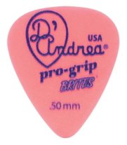 D'Andrea Pro-Grip Brites Guitar Pick .50mm, Coral Pink, One