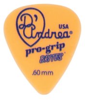 D'Andrea Pro-Grip Brites Guitar Pick .60mm, Pale Peach, One