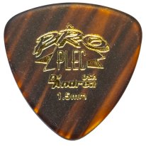 D'Andrea Pro Plec 346 Rounded Triangle Matte Shell Guitar Pick, 1.5mm