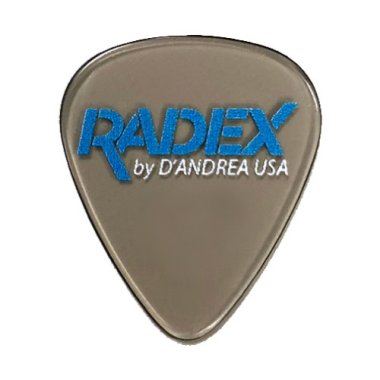 D'Andrea RADEX Smoke 351 Shape Guitar Pick, X-Heavy 1.25mm, One Pick