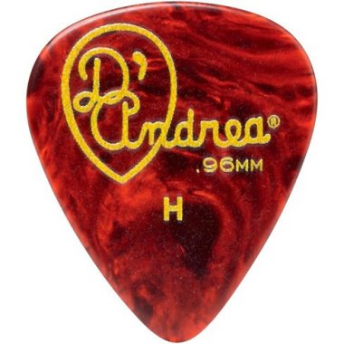 D'Andrea Shell Celluloid 351 Shape Guitar Pick Heavy