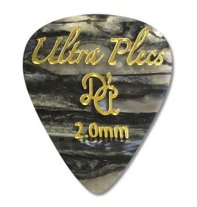D'Andrea UP351 Ultra Plecs Black Oyster 2.0mm Guitar Pick, One