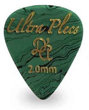 D'Andrea UP351 Ultra Plecs Gemstone 2.0mm Guitar Pick, One