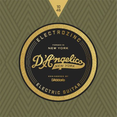 D'Angelico DAR1046 Electrozinc Rock Electric Guitar Strings 10-46