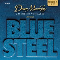 Dean Markley 2036 ML Blue Steel Acoustic Guitar 92/8 Med Light 12-54