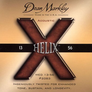Dean Markley Helix 2083 HD 80/20 Eliptical Wound Acoustic Guitar 13-56