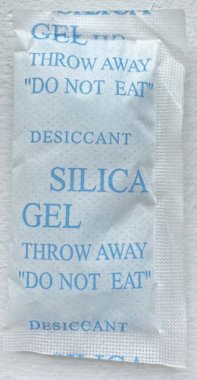 Desiccant Silica Gel Pack, Single 10 gram