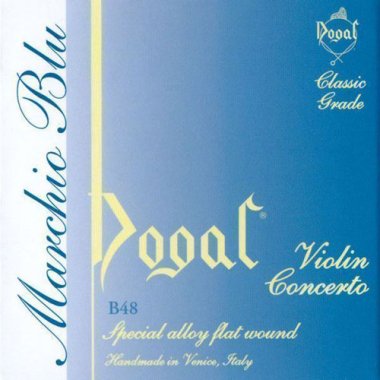 Dogal B48 Marchio Blu Blue Tag Special Alloy Violin, 4/4 Ball End
