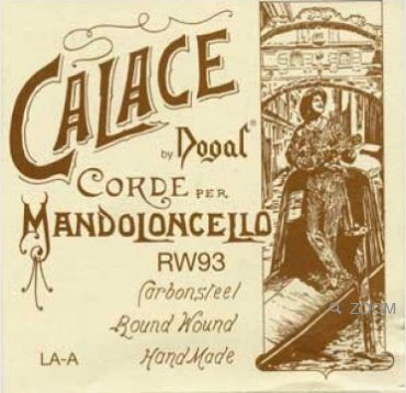 Dogal Calace RW93A Mandoloncello Carbon Steel Round Wound