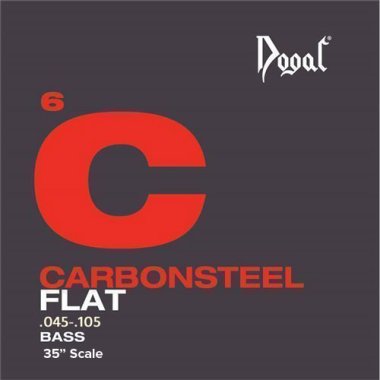 Dogal Jaco Flat Carbon Steel Electric Bass 4-String JC106C 45-105, 35"