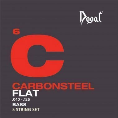 Dogal Jaco System Flat Carbon Steel 5-String Electric Bass JC106B5040 (.040-.125)