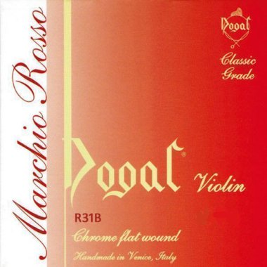 Dogal R31B Marchio Rosso Red Tag Chrome Violin Strings, 1/8-1/16 Ball End