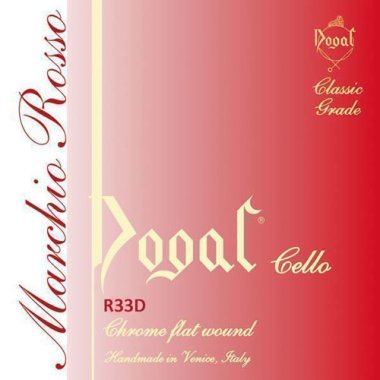 Dogal R33D Marchio Rosso Red Tag Chrome Cello Strings, 1/10