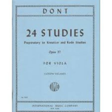 Dont | 24 Studies Op 37 for viola