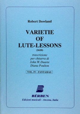 Dowland | Varietie of Lute-Lessons (V.4) for solo guitar