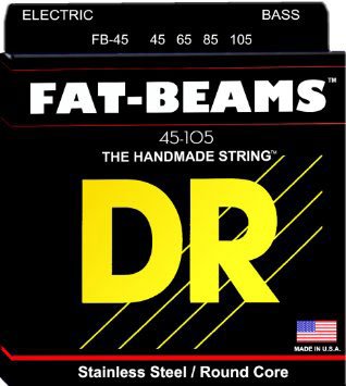 DR FB-45 Fat-Beam Stainless Steel Bass Strings, Medium 45-105