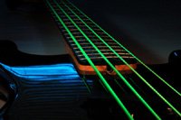 DR Hi-Def Green K3 Neon Luminescent Electric Bass NGB6-30 (30-125)
