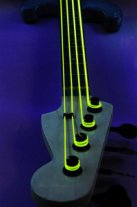 DR Hi-Def Yellow K3 Neon Luminescent Electric Bass NYB-45 (45-105)
