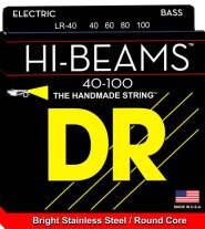 DR LR-40 Hi-Beam Stainless Steel Electric Bass Strings, Light 40-100