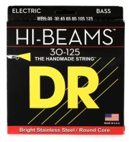 DR MR6-30 Hi-Beam Stainless Steel 6-String Bass Strings, Medium 30-125