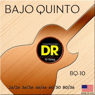 DR Strings BQ-10 Bajo Quinto Ten String Full Set