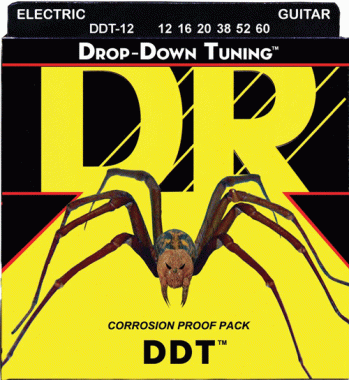 DR Strings DDT-12 Drop-Down Tuning Electric Strings, Extra Heavy 12-60