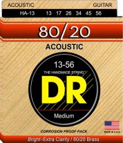 DR Strings HA-13 80/20 Acoustic Guitar Strings Medium 13-56