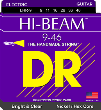 DR Strings LHR-9/46 Hi-Beam Lite Electric Guitar Strings 9-46