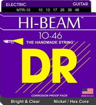 DR Strings MTR-10 Hi-Beam Electric Guitar Strings, Medium 10-46