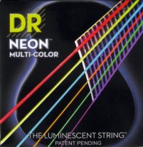 DR Strings NMCA-12 HiDef Multi-Color Acoustic Guitar Strings Med 12-54