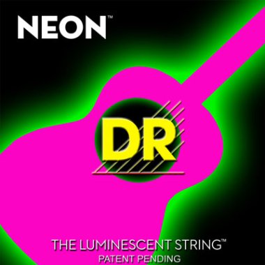 DR Strings NPA-12 K3 Hi-Def Neon Pink Acoustic Guitar Strings 12-54