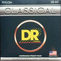 DR Strings Nylon Classical Silver Plated Hard Tension CN-H