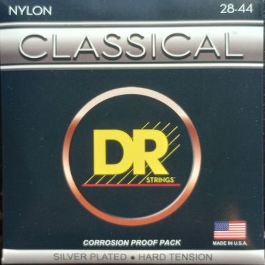 DR Strings Nylon Classical Silver Plated Hard Tension CN-H