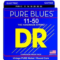 DR Strings Pure Blues PHR-11 Pure Nickel Electric Guitar Strings 11-50