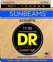 DR Strings RCA-11 SUNBEAM Round Core Acoustic Guitar Custom-Lt 11-50