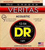 DR Strings VTA-12 Veritas Phosphor Bronze Round-Core Light 12-54
