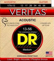 DR Strings VTA-13 Veritas Phosphor Bronze Round-Core Med 13-56