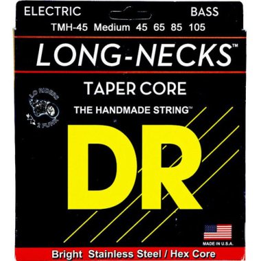 DR TMH-45 Long Necks Stainless Steel Tapered Bass, Medium 45-105
