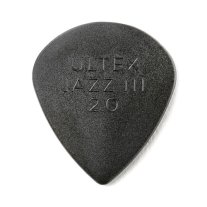 Dunlop 427R Ultex Jazz III 2.0mm Black, One Pick