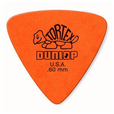 Dunlop 431R060 Tortex Triangle, .60mm, Orange, One Pick