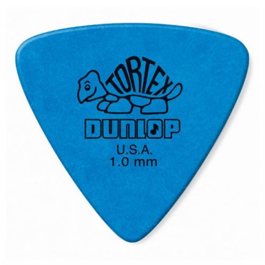 Dunlop 431R100 Tortex Triangle, 1.0mm, Blue, One Pick