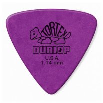 Dunlop 431R114 Tortex Triangle, 1.14mm, Purple, One Pick