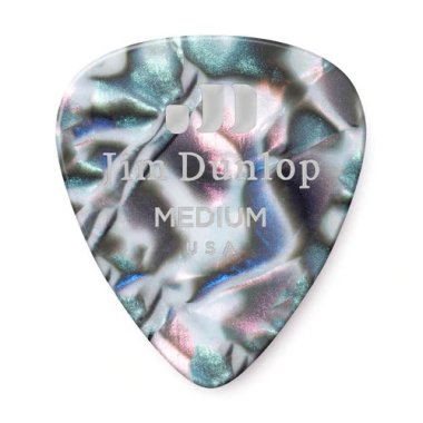 Dunlop Celluloid Abalone Pick Medium, One Pick