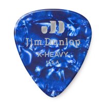 Dunlop Celluloid Blue Pearloid Pick Extra Heavy, One Pick