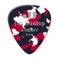 Dunlop Celluloid Confetti Pick Extra Heavy- Red, Blk, White, One Pick