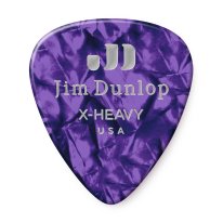 Dunlop Celluloid Purple Pearloid Pick Extra Heavy, One Pick