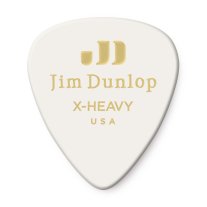 Dunlop Classic Celluloid White Pick Extra Heavy, One Pick