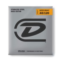 Dunlop DBSBS40120 Super Bright Stainless Steel 5 String Bass, 40-120